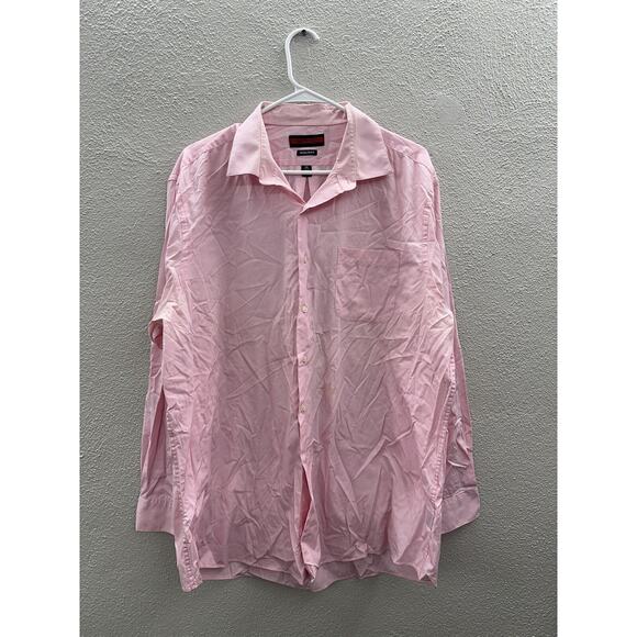 Architect Mens Shirt Size XL Pink Regular Fit Long Sleeve Button Up Collared - Picture 1 of 11